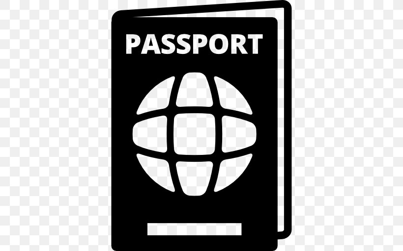 Passport Travel Visa, PNG, 512x512px, Passport, Area, Ball, Black And White, Brand Download Free