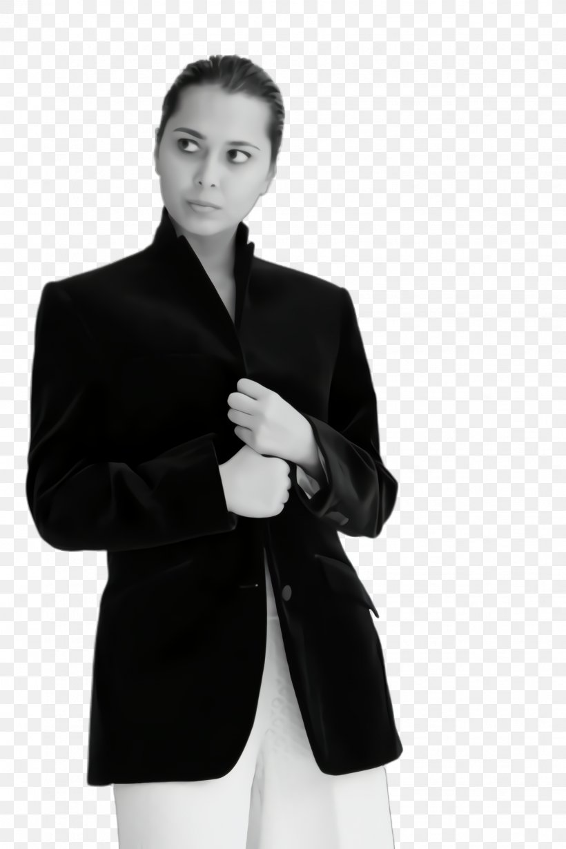 White Black Clothing Blazer Outerwear, PNG, 1632x2448px, White, Black, Blackandwhite, Blazer, Clothing Download Free