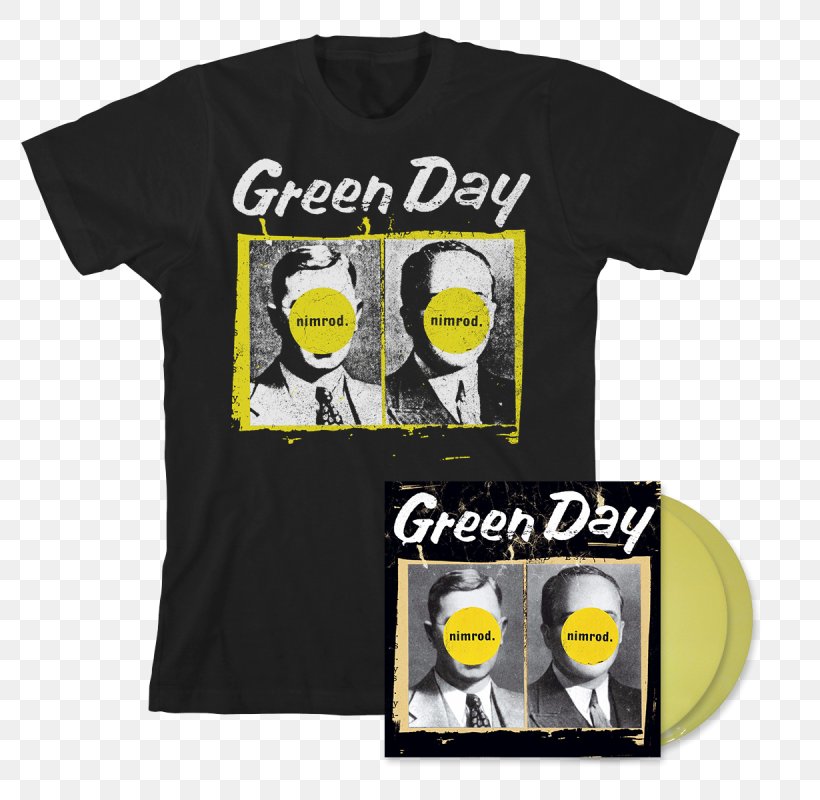 Nimrod T-shirt Green Day Dookie LP Record, PNG, 800x800px, Watercolor, Cartoon, Flower, Frame, Heart Download Free