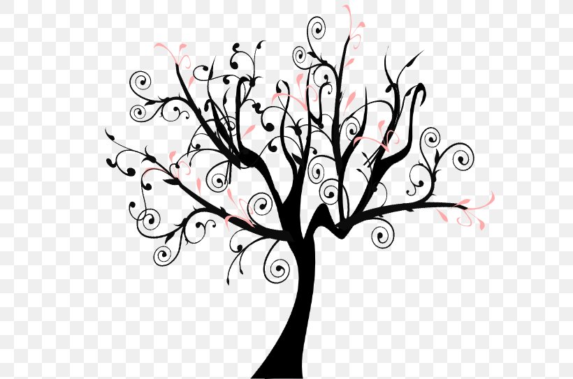 Clip Art Branch Tree Vector Graphics, PNG, 600x543px, Branch, Art, Blackandwhite, Blossom, Botany Download Free