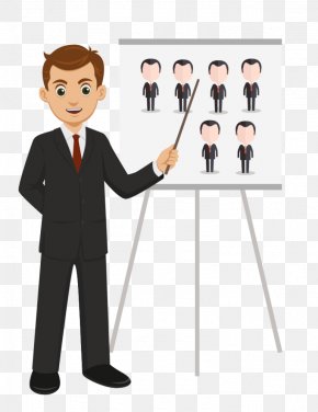 Whitecollar Worker Gesture - Business Background PNG