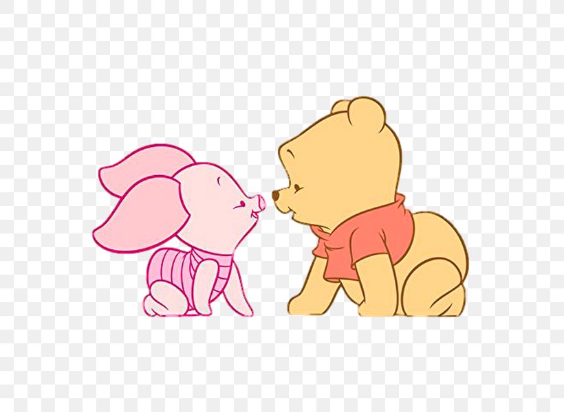Pooh And Piglet Go Hunting Winnie-the-Pooh Eeyore, PNG, 600x600px, Watercolor, Cartoon, Flower, Frame, Heart Download Free