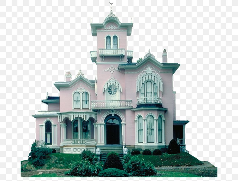 United States Victorian Era Victorian House Pink, PNG, 700x624px, United States, Building, Church, Color, Elevation Download Free