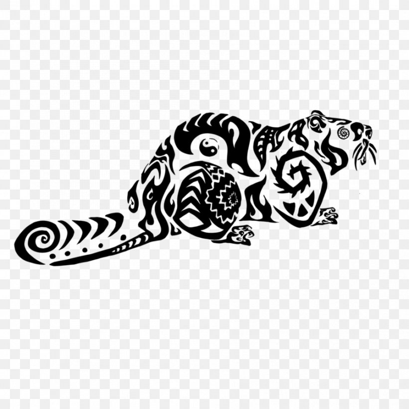 Art Drawing Tattoo, PNG, 894x894px, Art, Beaver, Black, Black And White, Brand Download Free