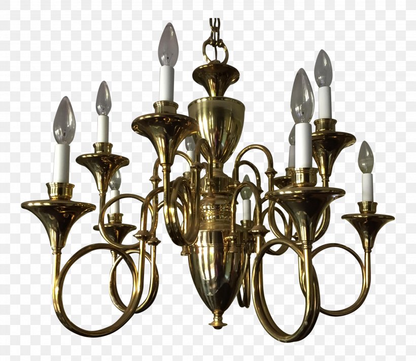 Chandelier Brass Fox Hunting Horn, PNG, 2968x2576px, Chandelier, Antique, Bird, Brass, Cape Cod Download Free