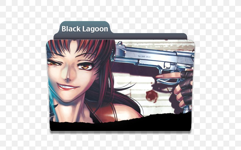 Rei Hiroe Black Lagoon Burst Angel Desktop Wallpaper Display Resolution, PNG, 512x512px, Watercolor, Cartoon, Flower, Frame, Heart Download Free