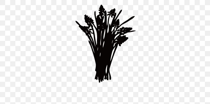 Silhouette Flower Hyacinth, PNG, 721x407px, Silhouette, Black, Black And White, Bulb, Drawing Download Free