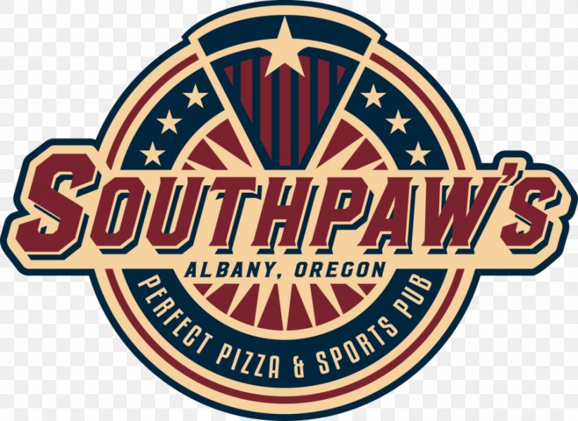 Southpaws Perfect Pizza And Sports Pub Logo Emblem Bar, PNG, 900x657px, Logo, Albany, Area, Badge, Bar Download Free