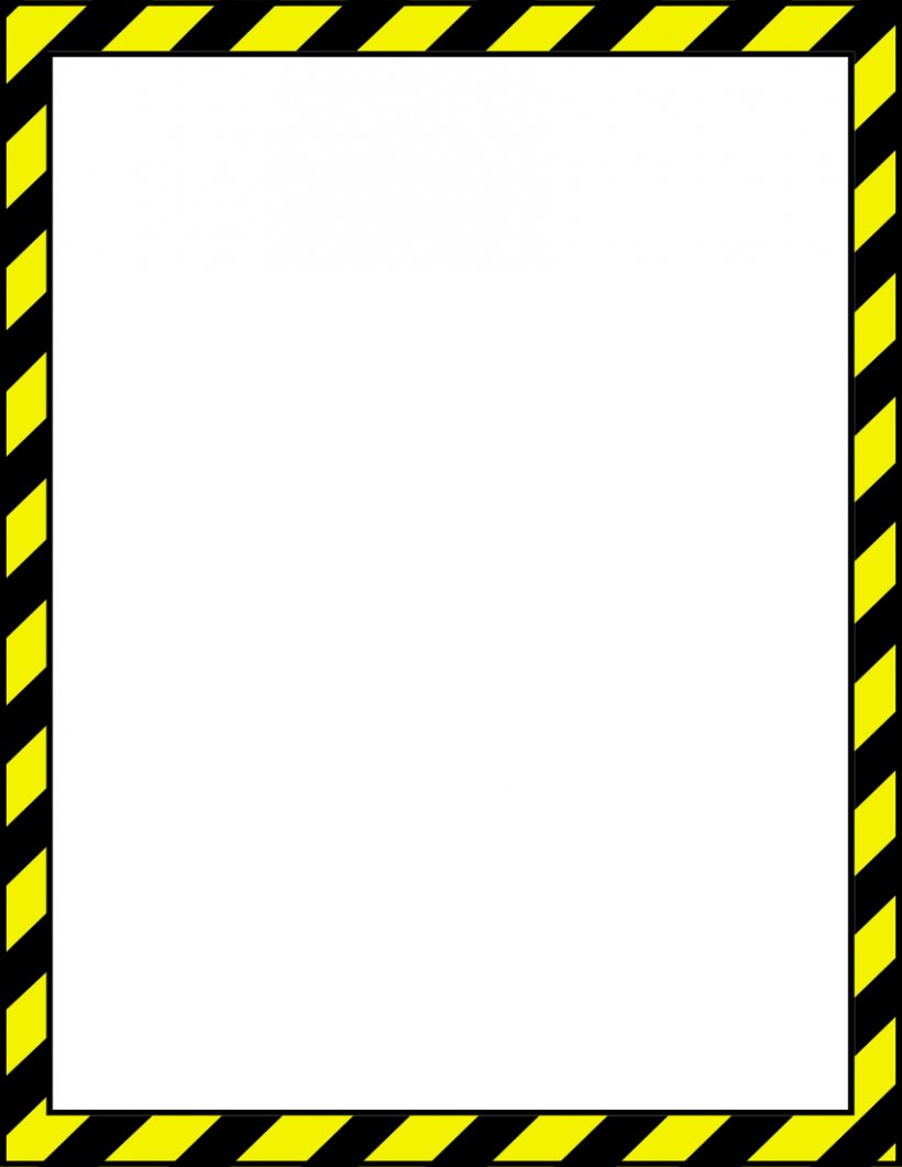 Barricade Tape Clip Art, PNG, 850x1100px, Barricade Tape, Area, Black, Black And White, Information Download Free