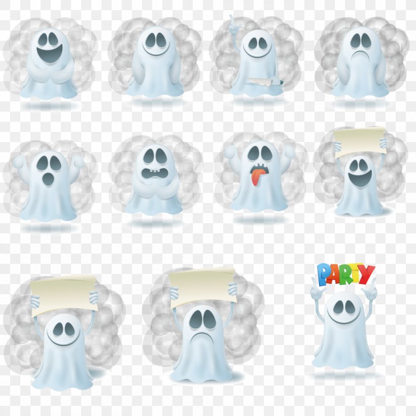 Ghostimps Cartoon Halloween, PNG, 1000x1000px, Watercolor, Cartoon, Flower, Frame, Heart Download Free