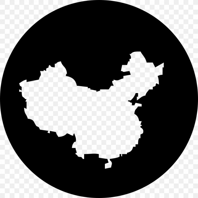 Map Of China World Map Business, PNG, 980x980px, Map, Black, Black And White, Business, China Download Free