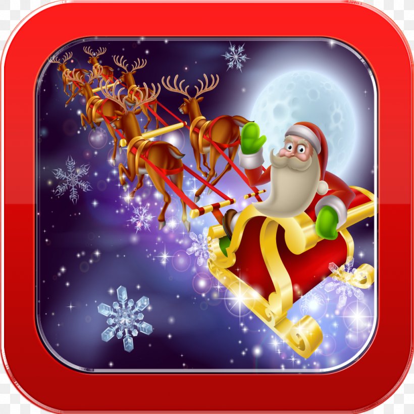 Santa Claus Rudolph Reindeer Christmas, PNG, 1024x1024px, Santa Claus, Art, Christmas, Christmas And Holiday Season, Christmas Decoration Download Free