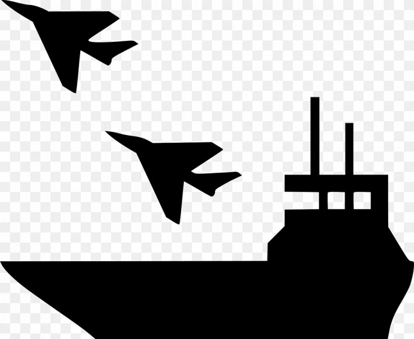 Airplane Aircraft Carrier Ship Clip Art, PNG, 980x802px, Airplane, Aircraft Carrier, Black And White, Brand, Carrierbased Aircraft Download Free