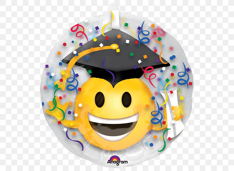 Graduation Ceremony Party Emoji Toy Balloon, PNG, 600x600px, Graduation Ceremony, Balloon, Birthday, Ceremony, Child Download Free