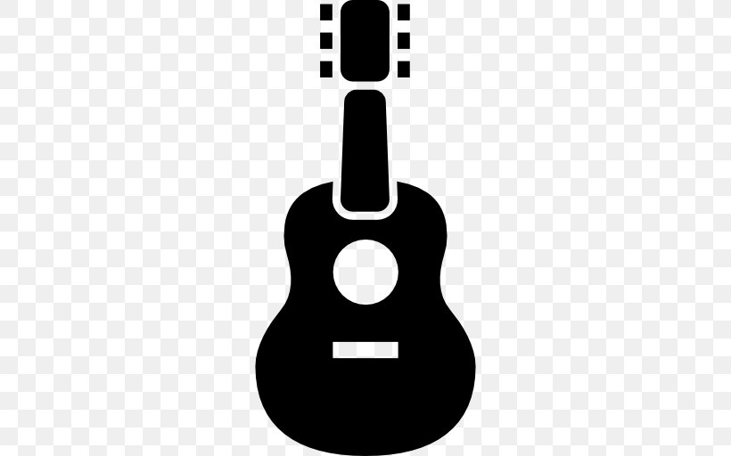 Guitar Font, PNG, 512x512px, Guitar, Black And White, Musical Instrument, Plucked String Instruments, String Instrument Download Free