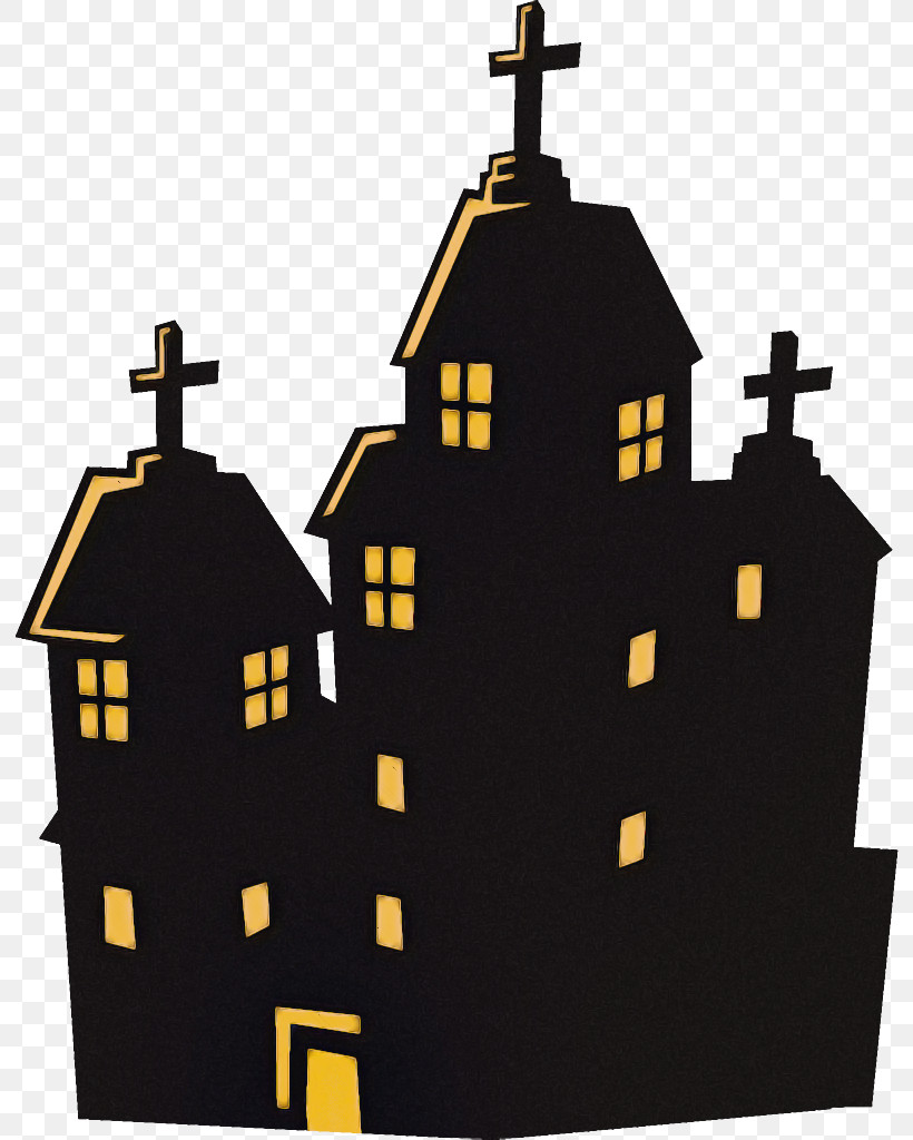 Haunted House Halloween Haunted Halloween, PNG, 796x1024px, Haunted House, Architecture, Building, Chapel, Church Download Free