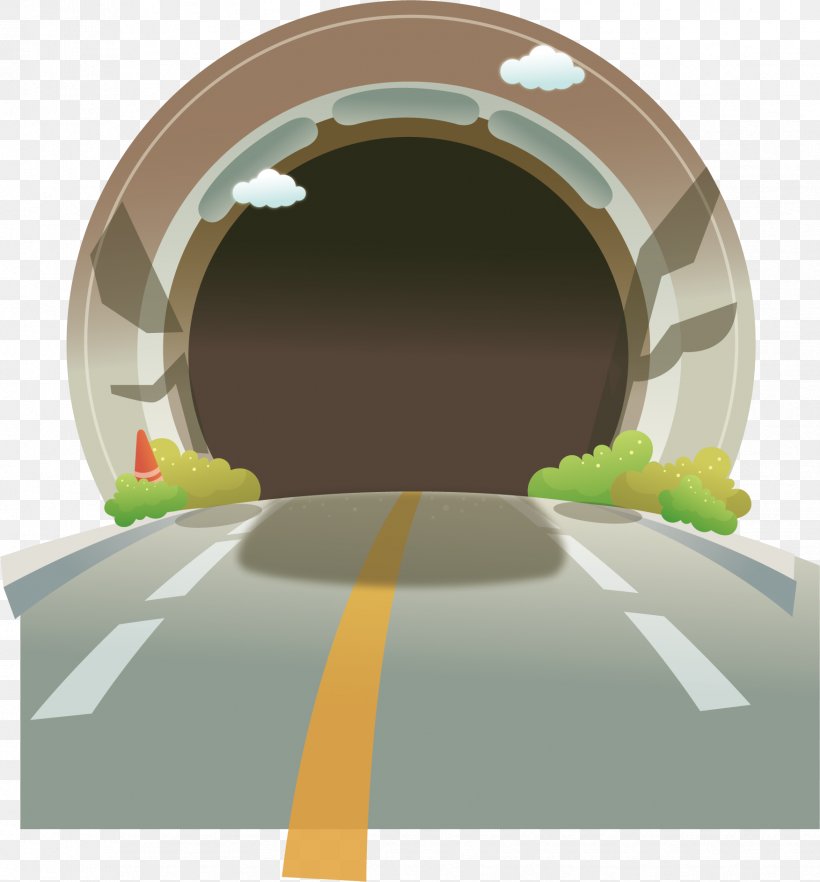 Tunnel Cartoon Illustration, PNG, 1752x1886px, Tunnel, Arch, Cartoon, Controlledaccess Highway, Gratis Download Free