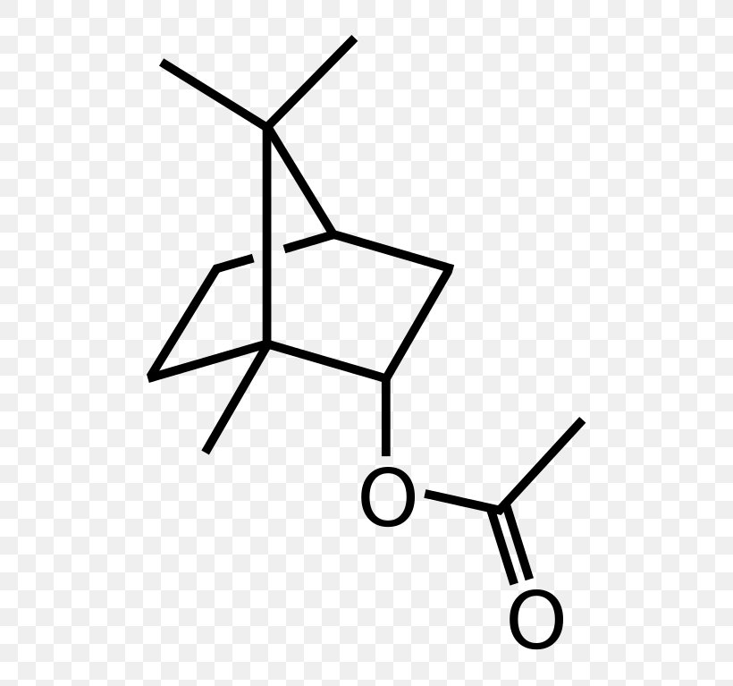Borneol Isobornyl Acetate Monoterpene, PNG, 570x767px, Borneol, Acetate, Acetic Acid, Area, Black And White Download Free