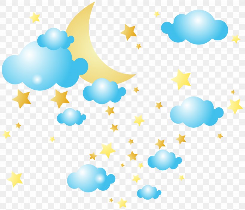 Cloud Moon Clip Art, PNG, 6096x5241px, Cloud, Balloon, Blue, Blue Cloud, Blue Moon Download Free