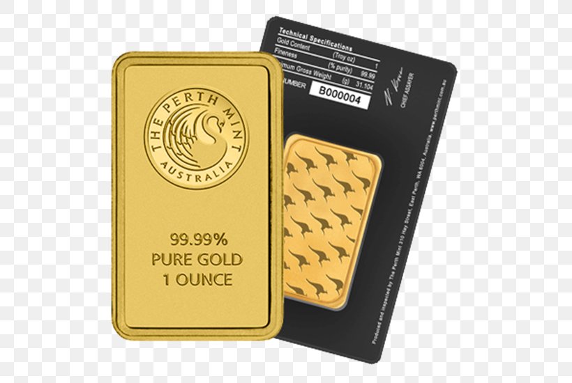 Perth Mint Gold Bar Bullion Silver, PNG, 550x550px, Perth Mint, Bullion, Coin, Gold, Gold As An Investment Download Free