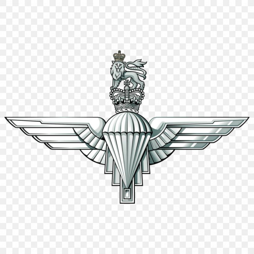 Parachute Regiment Royal Enfield Classic Airborne Forces, PNG, 894x894px, Regiment, Airborne Forces, Badge, Black And White, British Army Download Free