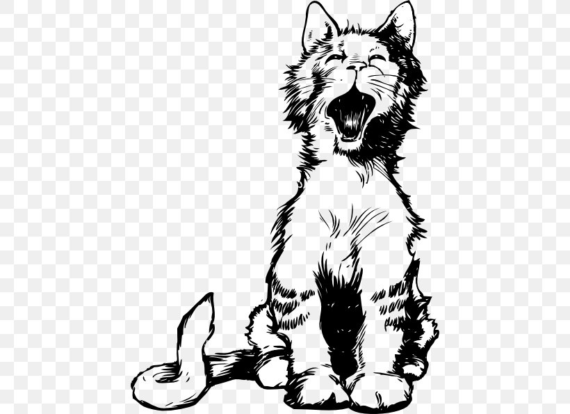 Cat Kitten Clip Art Meow Felidae, PNG, 444x595px, Cat, Art, Artwork, Big Cat, Big Cats Download Free