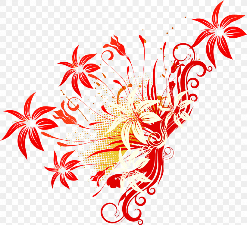 Floral Design, PNG, 1200x1094px, Red, Floral Design, Line, Ornament, Pedicel Download Free