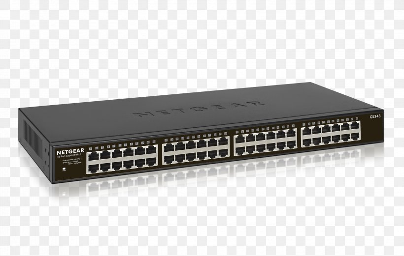 Network Switch Gigabit Ethernet Netgear Port Computer Network, PNG, 3300x2100px, 19inch Rack, Network Switch, Computer Network, Computer Networking, Electrical Enclosure Download Free