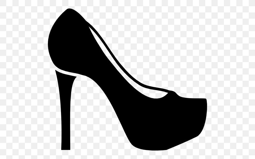 High-heeled Shoe Absatz, PNG, 512x512px, Highheeled Shoe, Absatz, Basic Pump, Black, Black And White Download Free