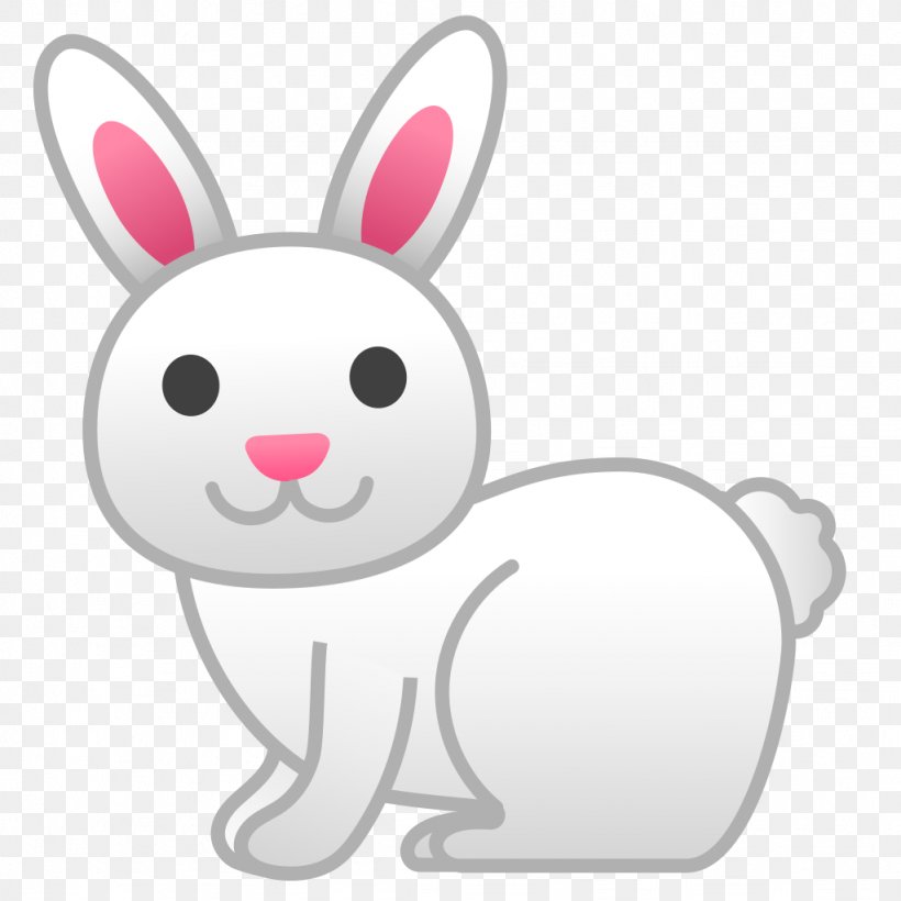 Domestic Rabbit European Easter Bunny Emoji PNG 1024x1024px.