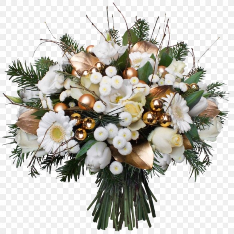 Flower Bouquet Christmas Florist New Year Party, PNG, 1024x1024px, Flower Bouquet, Birthday, Christmas, Christmas And Holiday Season, Christmas Decoration Download Free