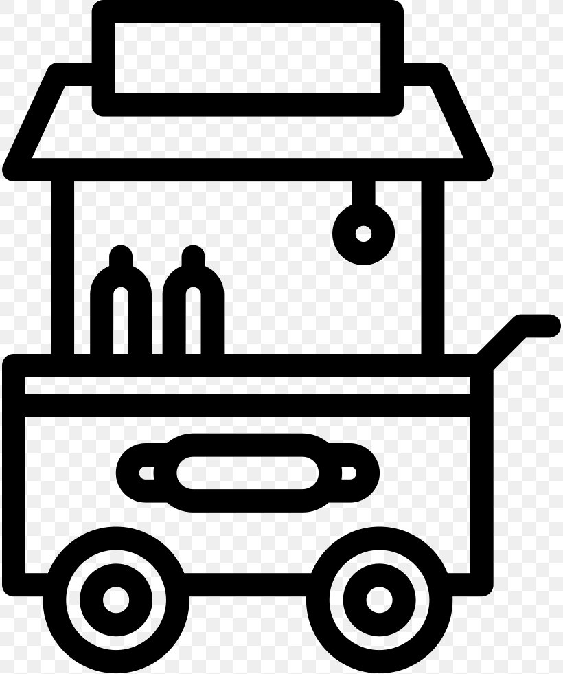 Hotdog Cart Food Stand Truck Burger Street Edible Cooking Van Design Element Art SVG EPS Logo Png DXF Vector Clipart Cutting Cut Cricut