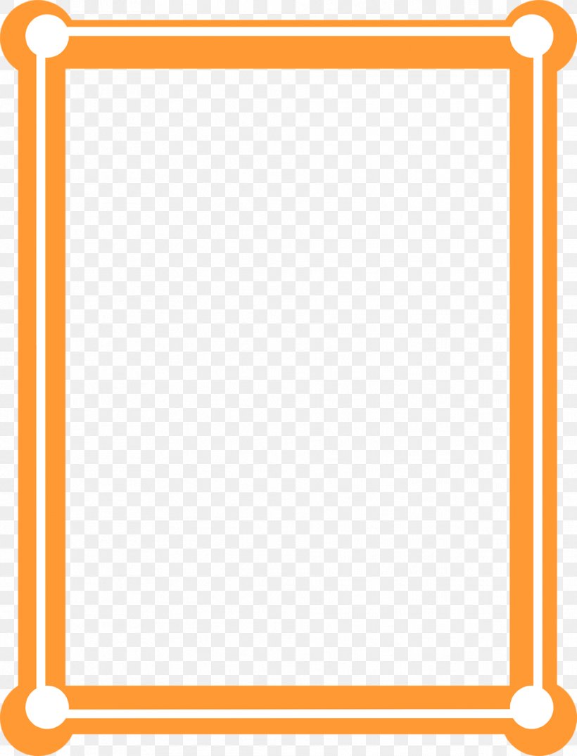 Picture Frame Orange Clip Art, PNG, 958x1257px, Picture Frames, Area ...