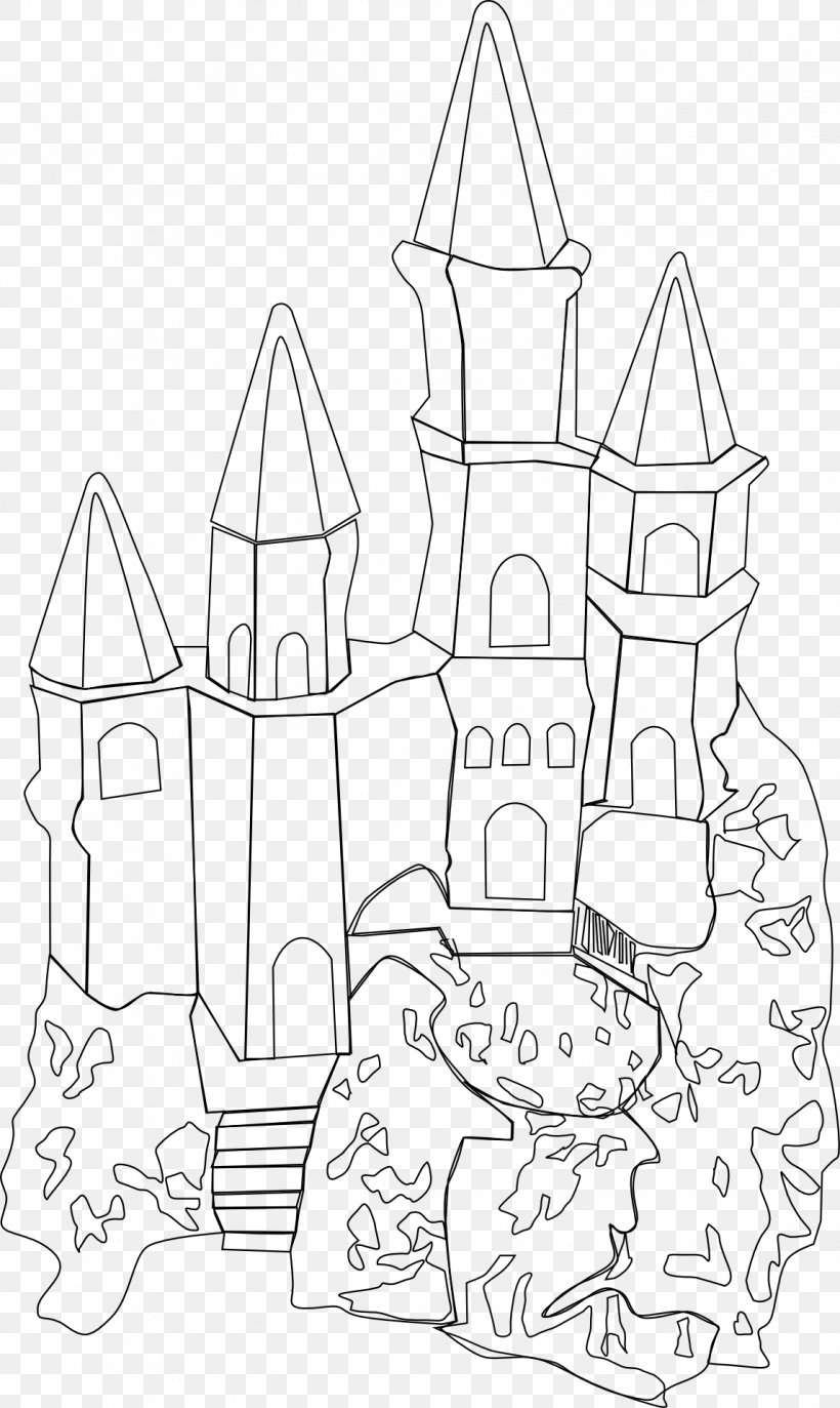 Castle Clip Art, PNG, 1146x1920px, Castle, Area, Artwork, Black And White, Drawing Download Free