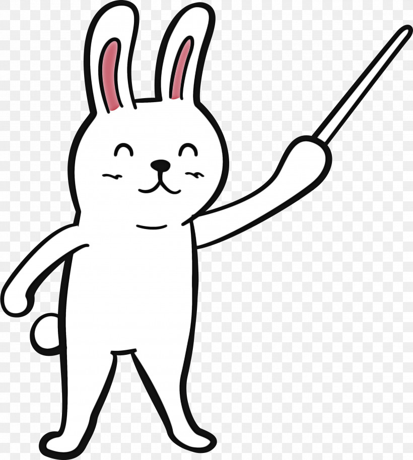 Hares Line Art Whiskers Meter Line, PNG, 2689x3000px, Cartoon Rabbit, Biology, Cute Rabbit, Line, Line Art Download Free