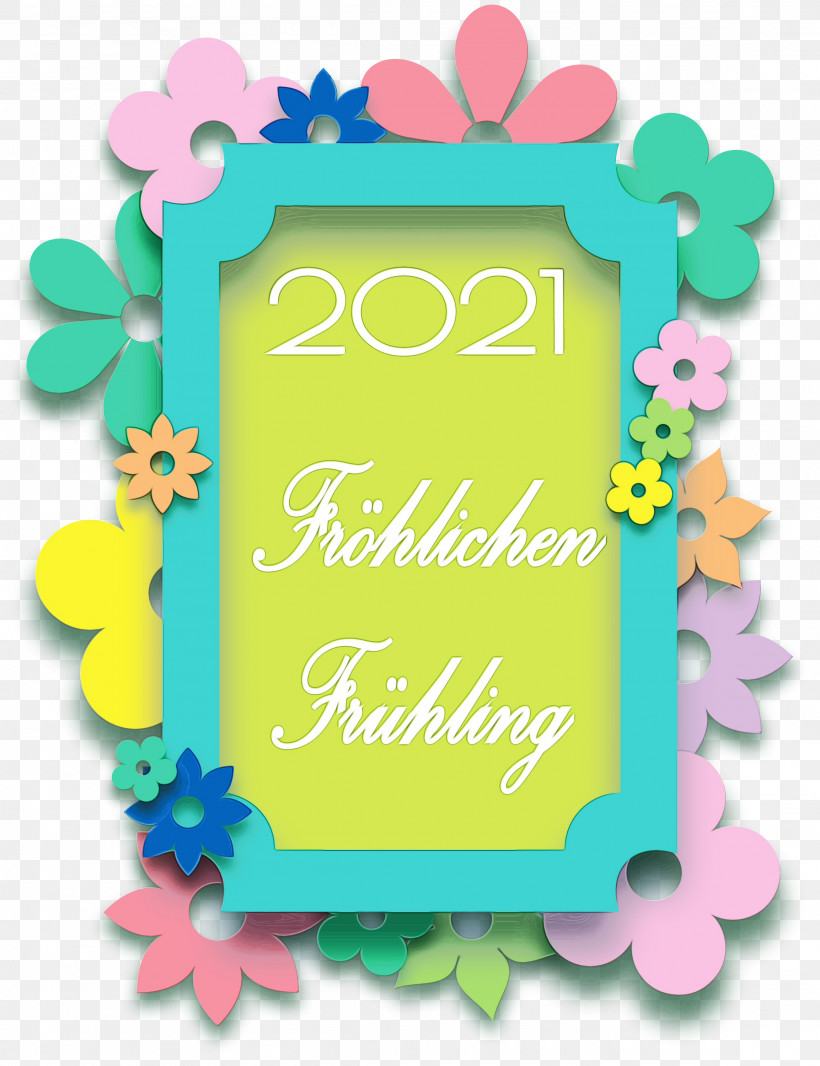 Picture Frame, PNG, 2307x3000px, 2021 Spring Frame, Happy Spring, Area, Floral Design, Green Download Free