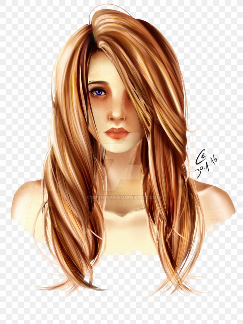Blond Layered Hair Step Cutting Hair Coloring Png