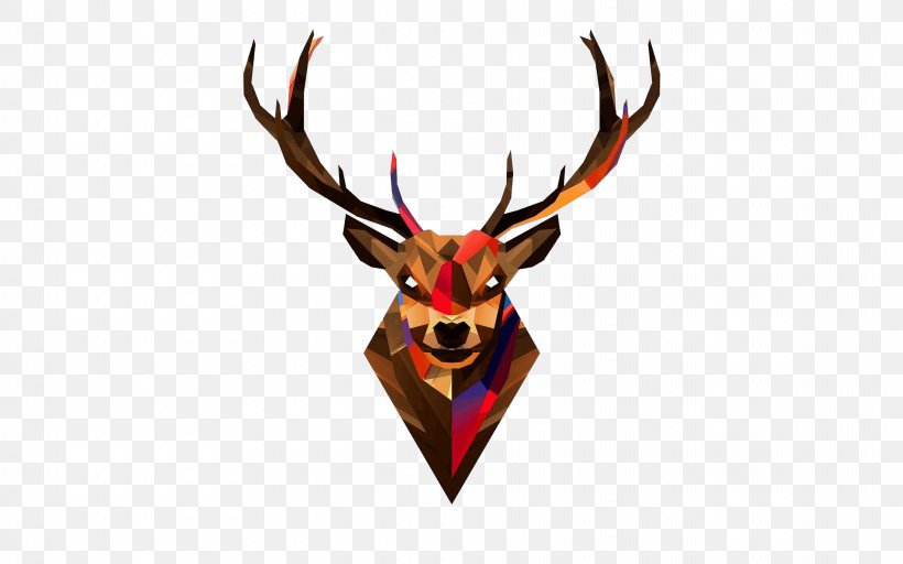 Desktop Wallpaper Deer Geometry Illustration Image, PNG, 1920x1200px, Deer, Animal, Antelope, Antler, Art Download Free