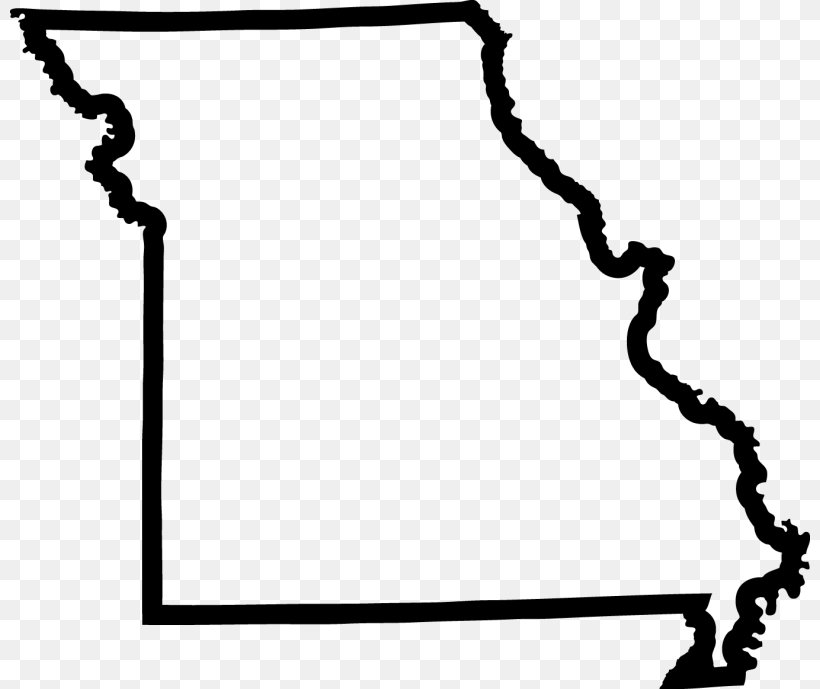 Missouri Sticker Map Clip Art, PNG, 800x689px, Missouri, Area, Black, Black And White, Body Jewelry Download Free