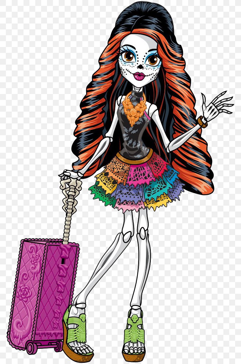 Monster High Skelita Calaveras Doll Barbie Ever After High, PNG, 781x1239px, Monster High, Art, Barbie, Bratz, Calaca Download Free