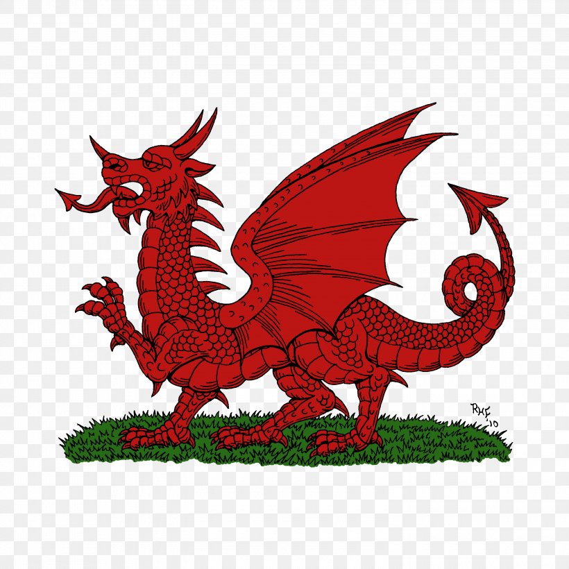 Flag Of Wales King Arthur T-shirt Welsh Dragon, PNG, 3000x3000px, Wales, Art, Bumper Sticker, Decal, Dragon Download Free