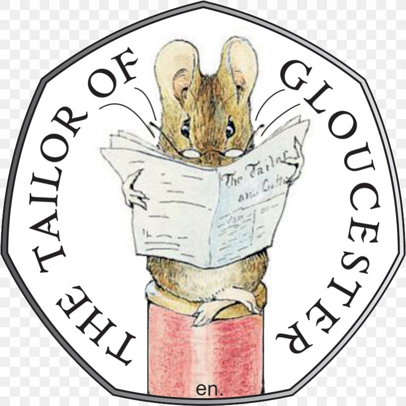 The Tailor Of Gloucester Fifty Pence United Kingdom Amazon.com Coin, PNG, 821x820px, Watercolor, Cartoon, Flower, Frame, Heart Download Free
