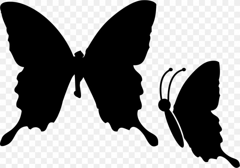 Butterfly Clip Art Illustration, PNG, 980x686px, Butterfly, Alpine Black Swallowtail, Black, Blackandwhite, Insect Download Free