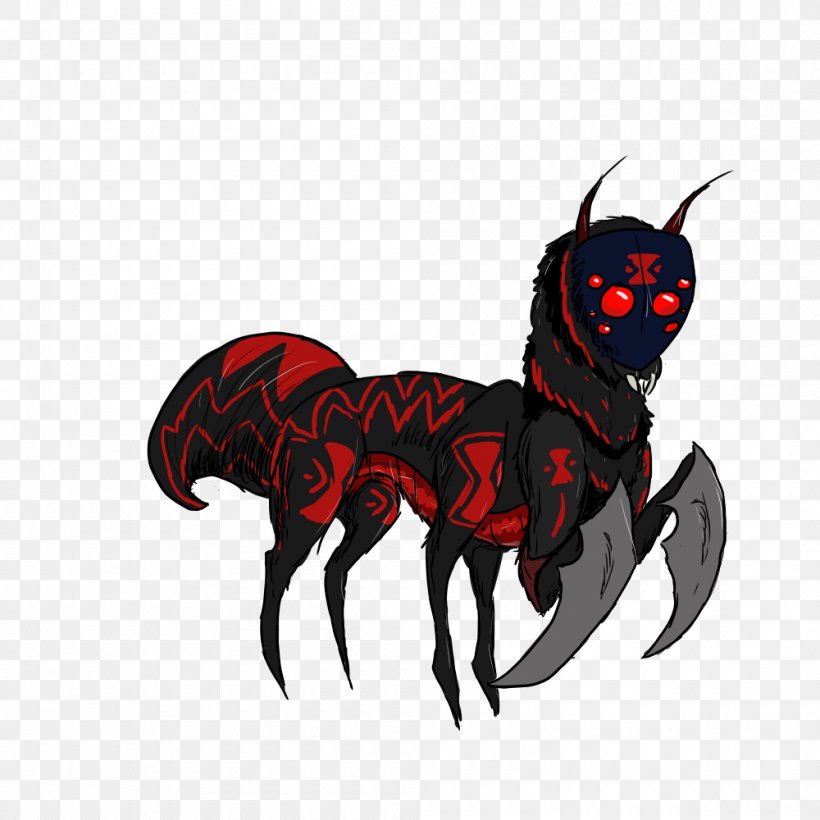 Horse Demon Insect Dog Cartoon, PNG, 1000x1000px, Horse, Canidae, Carnivoran, Cartoon, Decapoda Download Free
