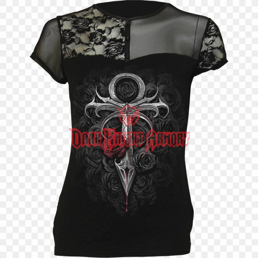 T-shirt Vampire Gothic Fashion Victorian Era Sleeve, PNG, 850x850px, Tshirt, Ankh, Black, Brand, Clothing Download Free