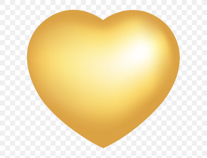 Vector Golden Heart-shaped Metallic Luster, PNG, 683x629px, Yellow, Computer, Gold, Heart, Produce Download Free