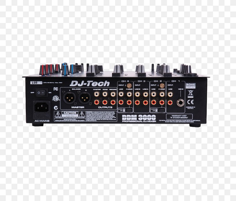 Audio Mixers Disc Jockey Sound DJ Mixer Loudspeaker, PNG, 700x700px, Audio Mixers, Amplifier, Audio, Audio Crossover, Audio Equipment Download Free
