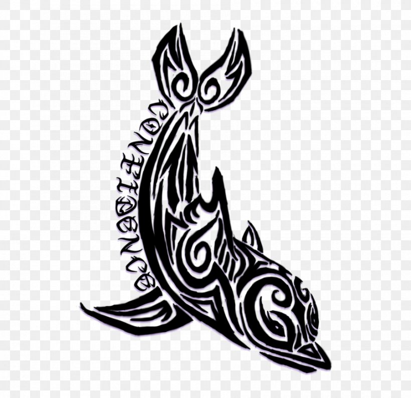 Tattoo Polynesia Dolphin Tribe Clip Art, PNG, 900x873px, Watercolor, Cartoon, Flower, Frame, Heart Download Free