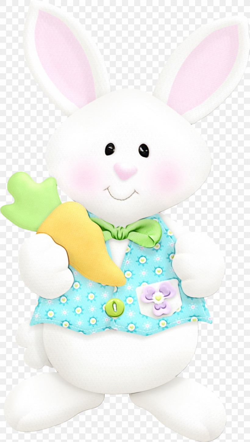 Easter Bunny, PNG, 906x1600px, Watercolor, Animal Figure, Easter Bunny, Paint, Rabbit Download Free