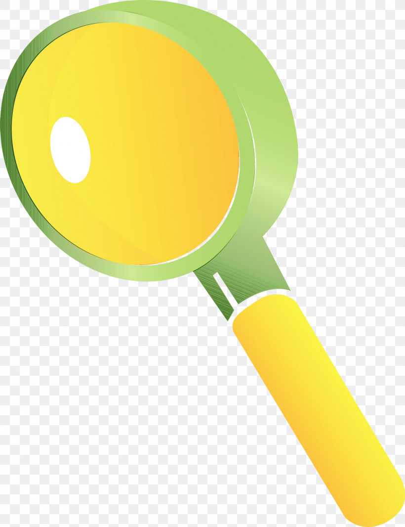 Yellow, PNG, 2306x3000px, Magnifying Glass, Magnifier, Paint, Watercolor, Wet Ink Download Free